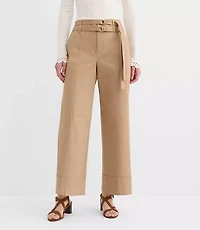 Double Belted Wide Leg Pants