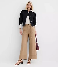 Double Belted Wide Leg Pants