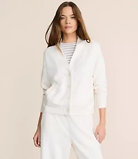 Lou & Grey Scubasoft V-Neck Pocket Cardigan