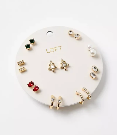 Holiday Tree Stud Earring Set