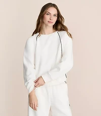 Lou & Grey Piped Elite Fleece Sweatshirt