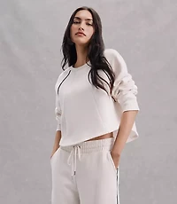 Lou & Grey Piped Elite Fleece Sweatshirt