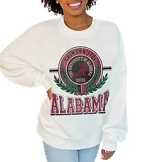 Gameday Couture Alabama Crimson Tide Hot Shot Premium Fleece Drop Shoulder Crew Neck Pullover