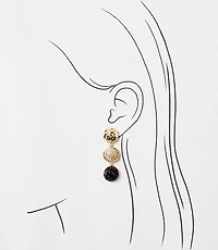 Ombre Triple Drop Earrings