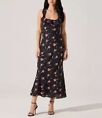 Astr The Label Morrigan Ruffle Trim Halter Dress