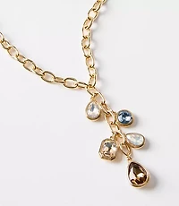 Mixed Sparkle Y Necklace