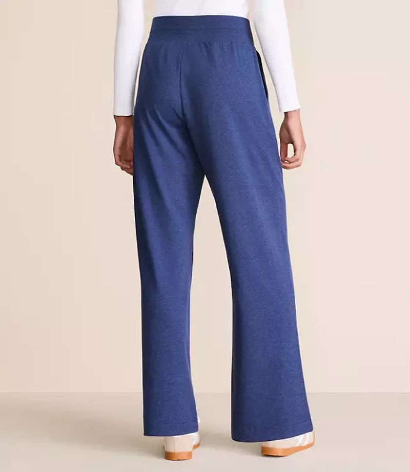 Petite Lou & Grey Heathered Brushedsoft Wide Leg Pants