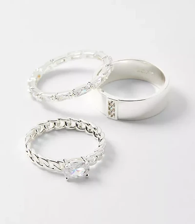 Sparkle Stackable Ring Set