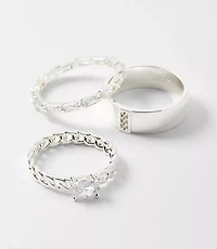 Sparkle Stackable Ring Set
