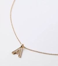 Pave Initial Necklace