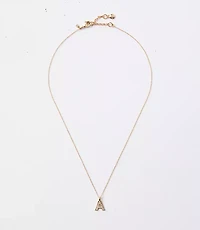 Pave Initial Necklace