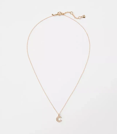 Pave Initial Necklace