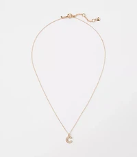Pave Initial Necklace
