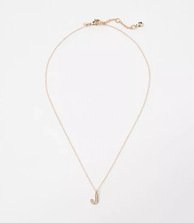 Pave Initial Necklace