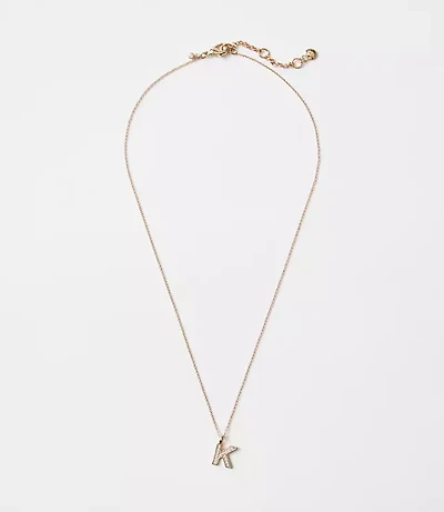 Pave Initial Necklace