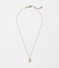 Pave Initial Necklace