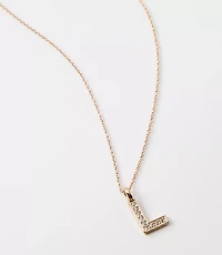 Pave Initial Necklace