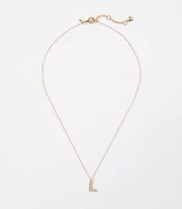 Pave Initial Necklace