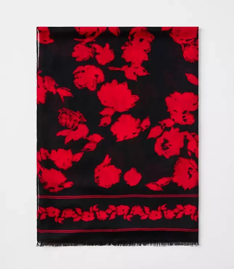 Floral Softened Scarf