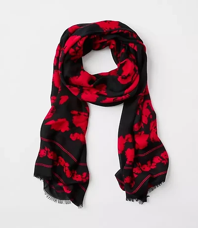 Floral Softened Scarf