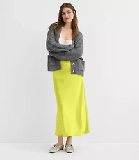 Petite Satin Bias Maxi Skirt