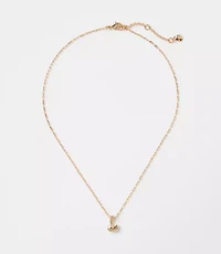 Bubble Letter Initial Necklace
