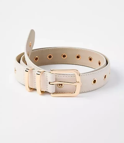 Grommet Double Metal Keeper Suede Belt