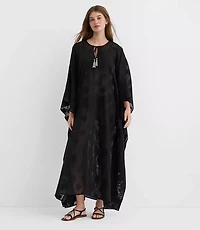 LOFT Beach Palm Mesh Maxi Swimsuit Coverup