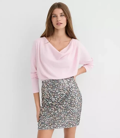 Cozy Ribbed Cowl Neck Top