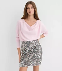 Cozy Ribbed Cowl Neck Top