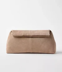 LOFT Versa Oversized Suede Clutch Bag