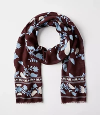 Border Floral Scarf