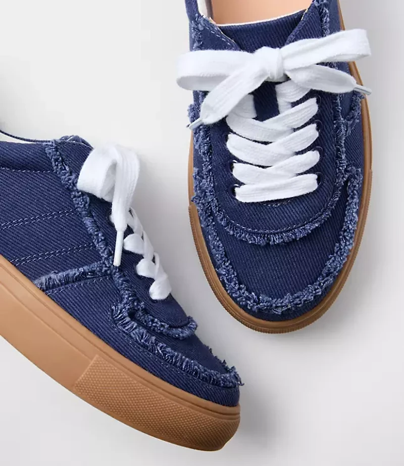 Denim Varsity Sneakers