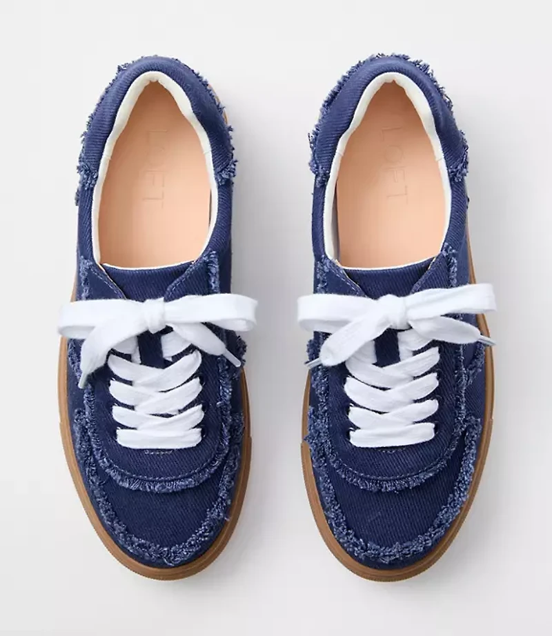 Denim Varsity Sneakers