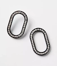 Italian Collection Open Sparkle Stud Earrings