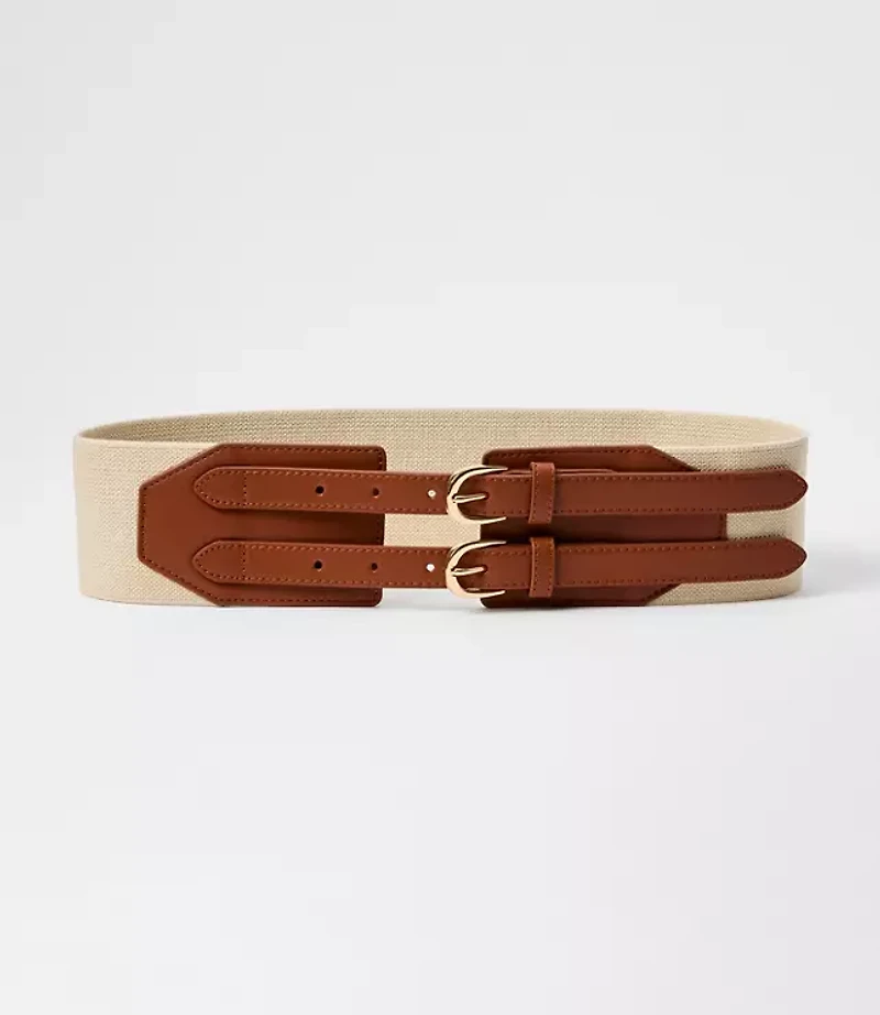 Double Buckle Stretch Belt