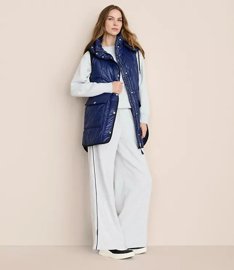 Petite Lou & Grey Quilted Hooded Puffer Vest