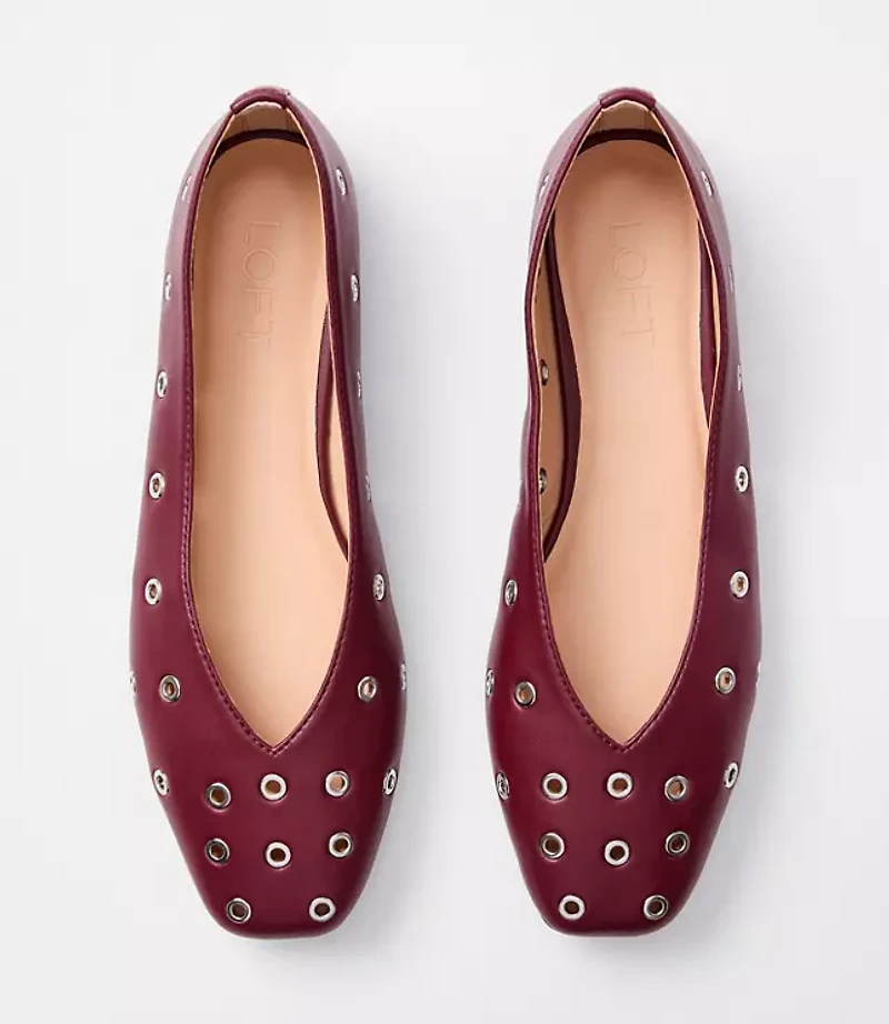 Grommet High Vamp Ballet Flats