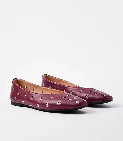 Grommet High Vamp Ballet Flats