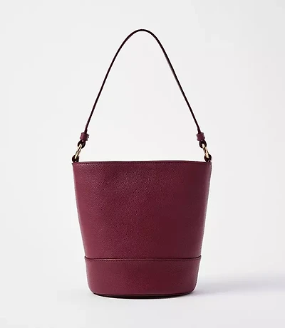 Leather Bucket Bag