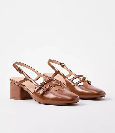 Mary Jane Slingback Heels