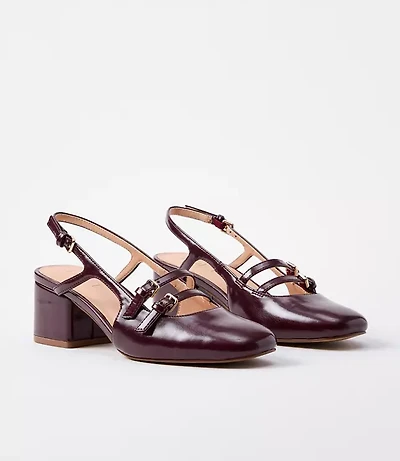 Mary Jane Slingback Heels