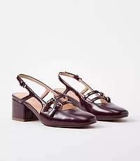 Mary Jane Slingback Heels