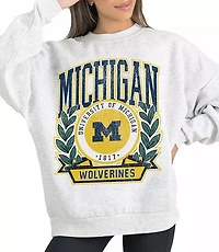 Gameday Couture Michigan Wolverines Heritage Fleece Crew Neck Pullover