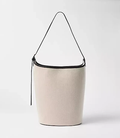 Canvas Bucket Bag