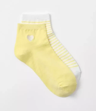 Heart & Stripe Ankle Sock Set