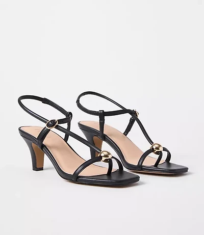 Studded Strappy Heels