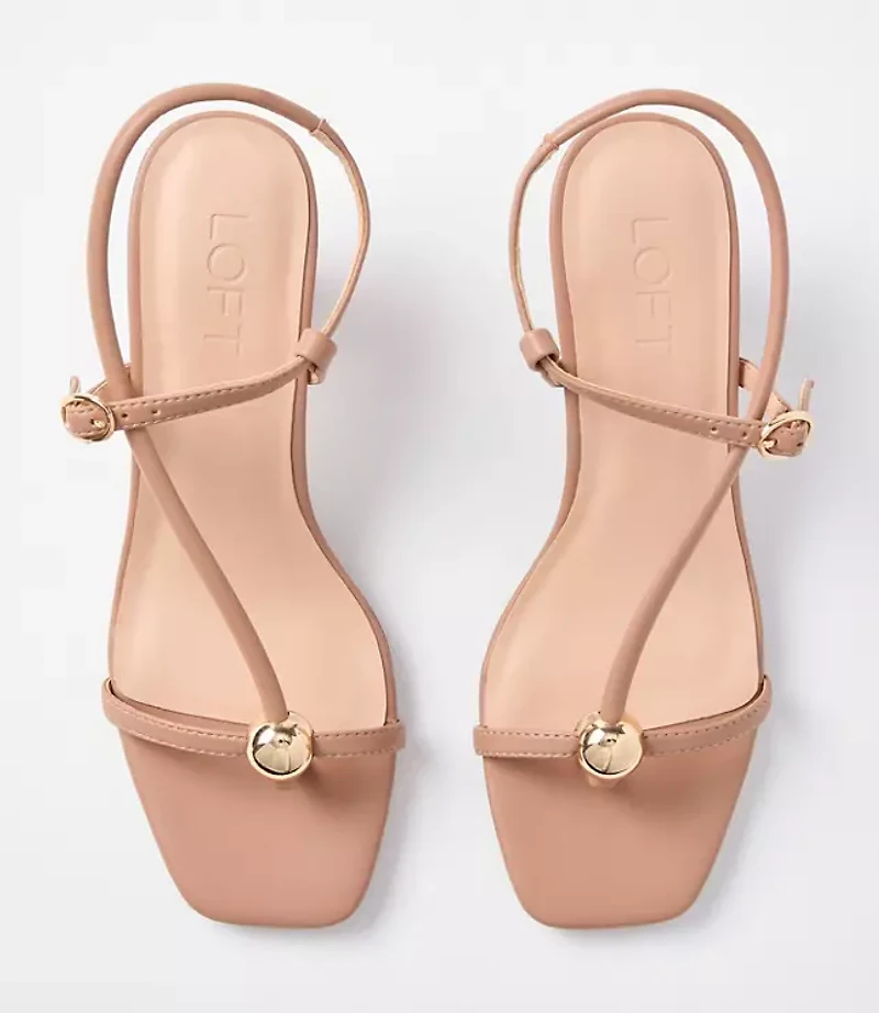 Studded Strappy Heels