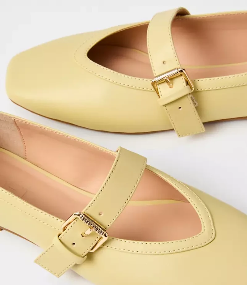 Mary Jane High Vamp Ballet Flats