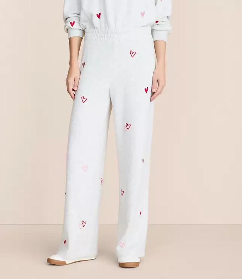 Petite Lou & Grey Heart Cozy Cotton Wide Leg Pants